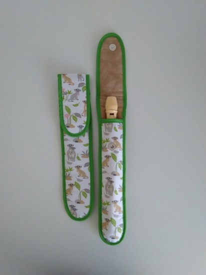 Bild von Blockflötenetui  Erdmännchen