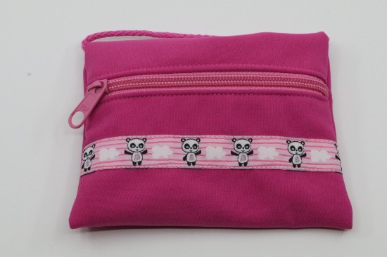 Bild von Softshell-Täschli Panda auf rosa