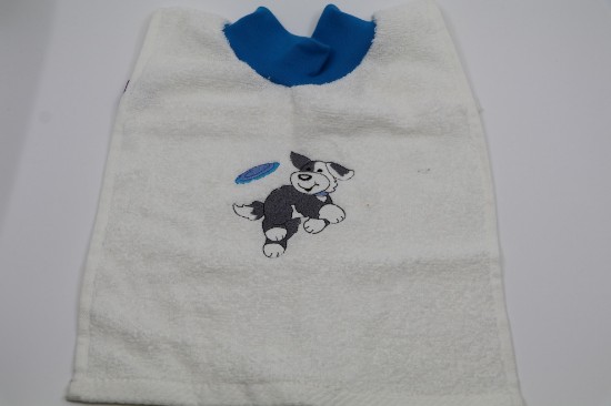 Bild von Lätzli Hund mit Frisbee