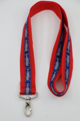 Bild von Schlüsselbändel Wale grau