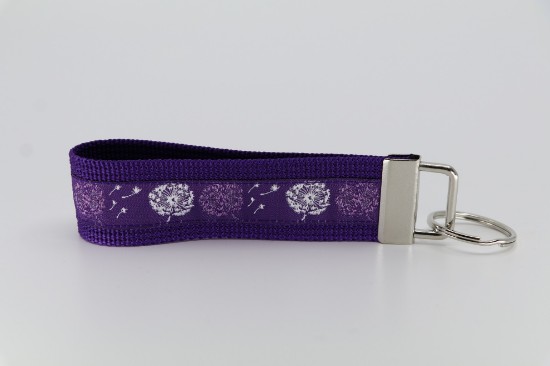 Bild von Schlüsselanhänger Pusteblume lila