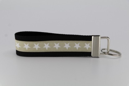 Bild von Schlüsselanhänger Sterne beige