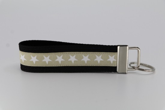 Bild von Schlüsselanhänger Sterne beige