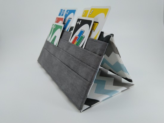 Bild von Kartenhalter Zacken mit grau