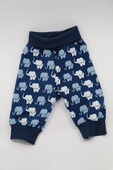 Bild von Pumphose Gr. 86 Sweat Elefantenparade blau